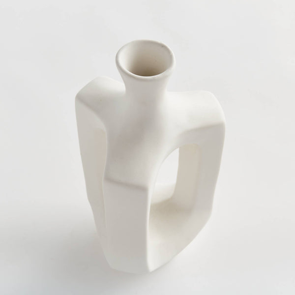 Sonya Vase Medium, White
