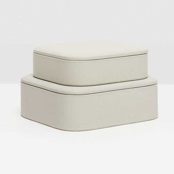 Rounded Leather Boxes