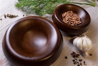 Dark Walnut Serving Bowl