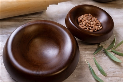 Dark Walnut Serving Bowl