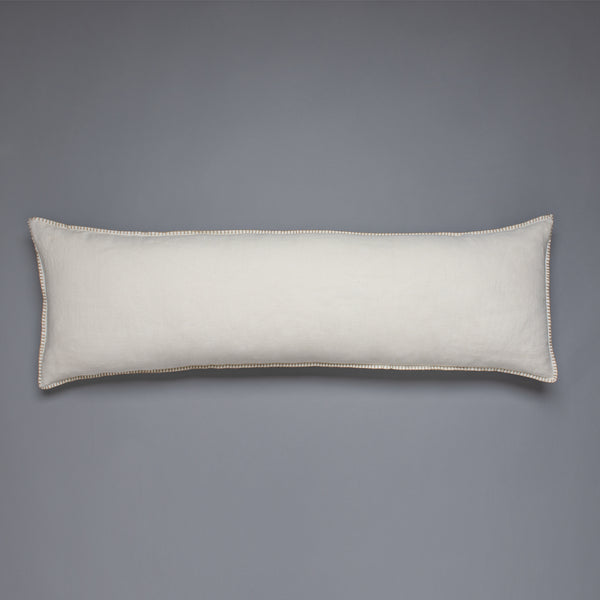 Bryce Linen Body Pillow with Down Alt. Insert