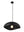 Matte Black Concrete Ceiling Pendant