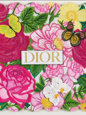 Embroidered Tapestry - Flower Garden -12"x12" - 3-4 weeks lead time