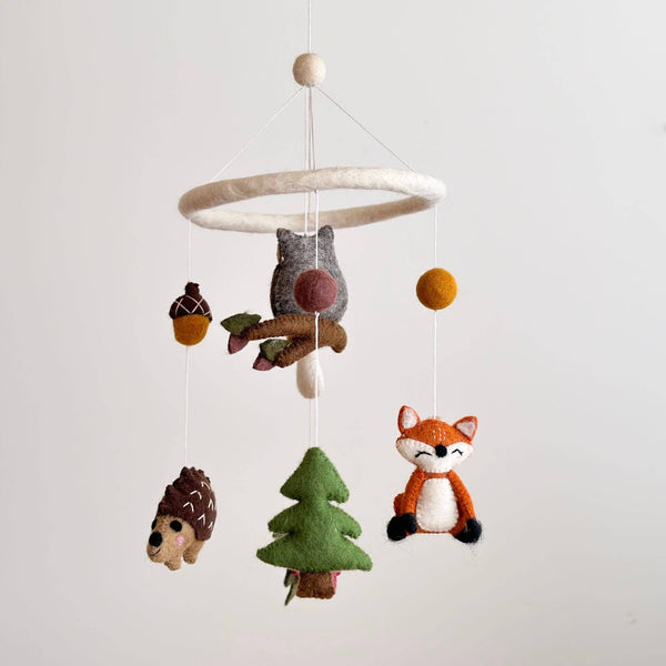 Felt Baby Mobile - Forest Friends