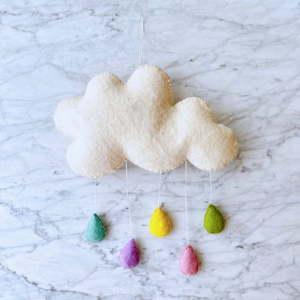 Pastel Rainbow Cloud Wall Decor