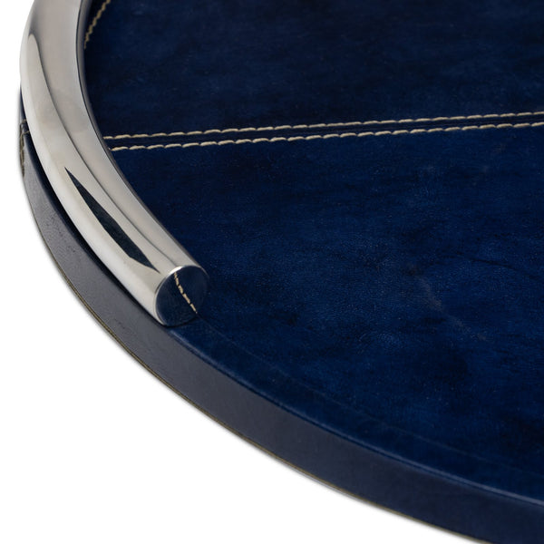 Hayes Leather Tray Round Small