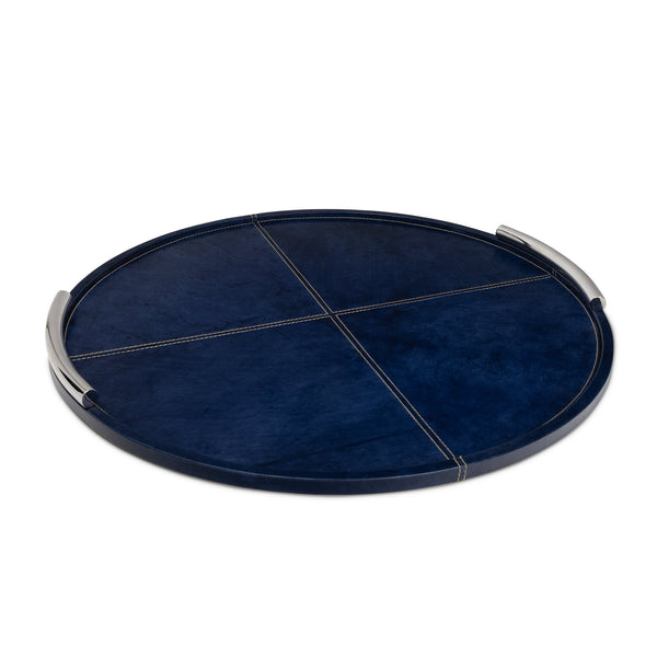 Hayes Leather Tray Round Large