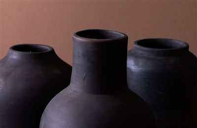 Black Terracotta Vase