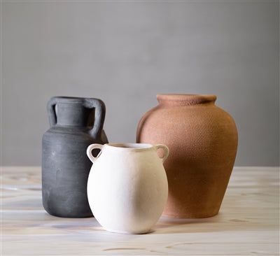 Terracotta Vase - Natural Black