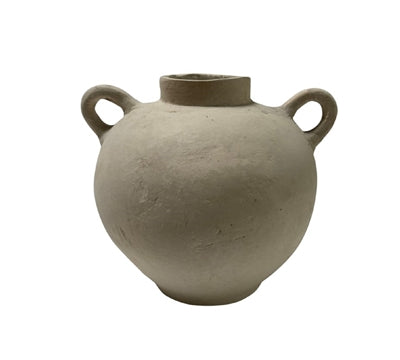 Paper Mache Vase with Handles