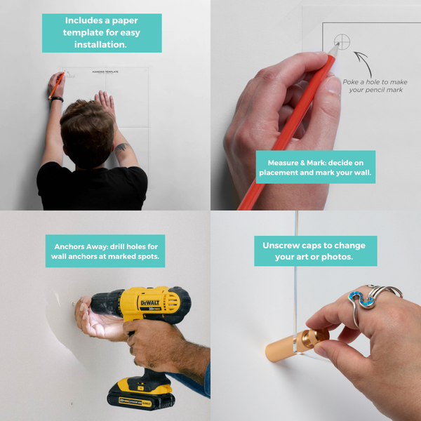 Easy Change Memo Board + Magnets