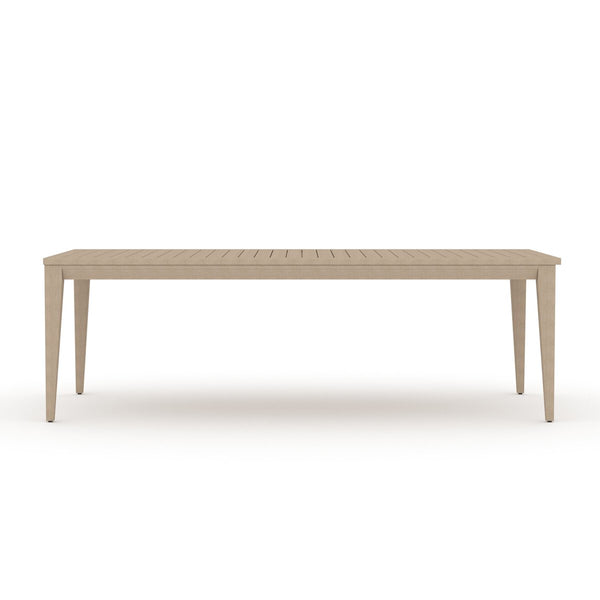 Washed Brown Outdoor Dining Table