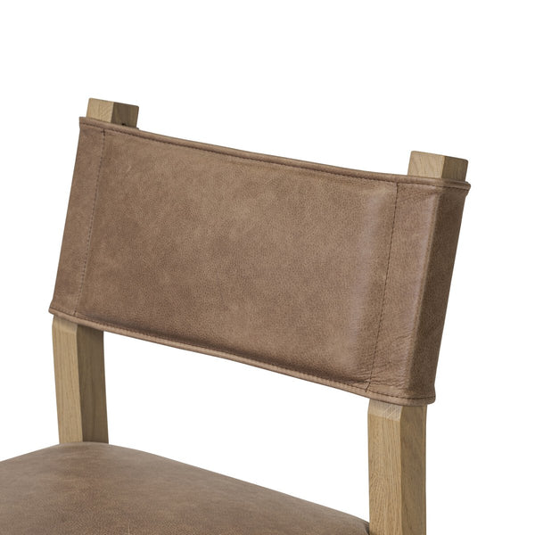 Cigar Leather Counter Stool