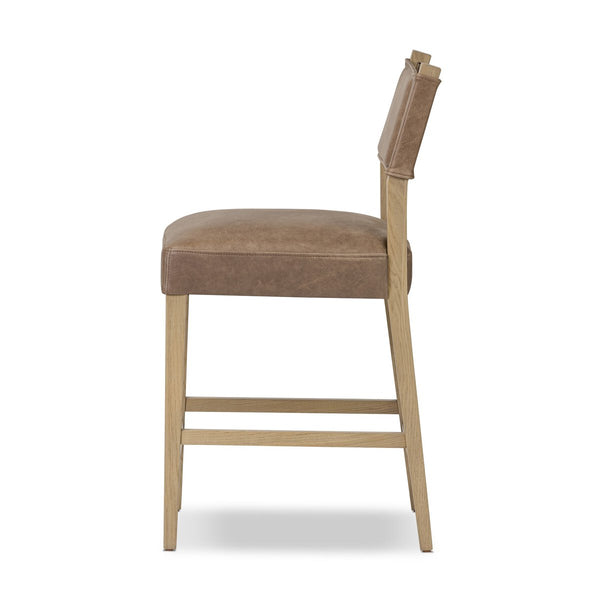 Cigar Leather Counter Stool