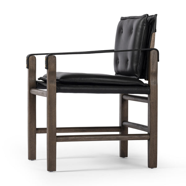 Black Leather Dining Chair