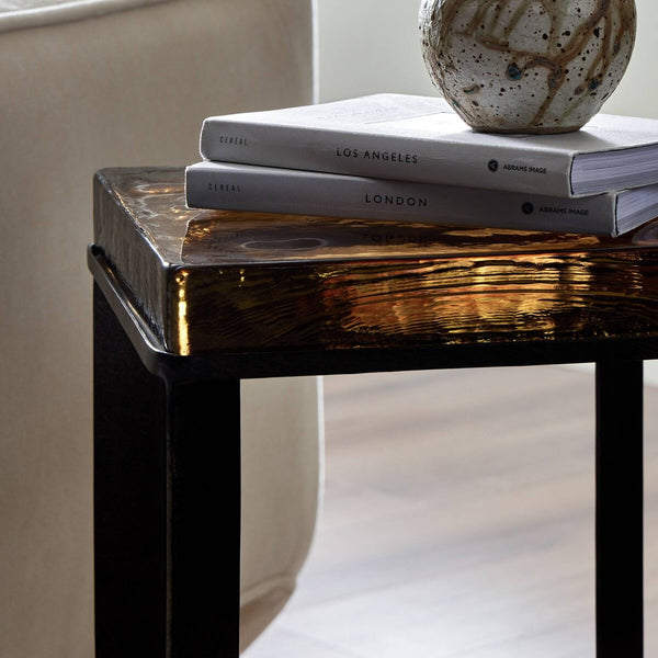 Glass End Table