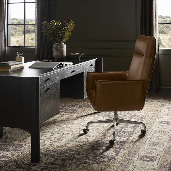 Saddle Leather Desk Chair