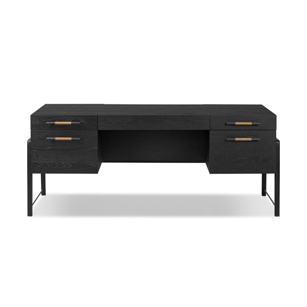 Black Oak Executive Desk