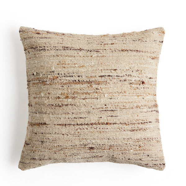 Woven Beige Pillow - 20x20