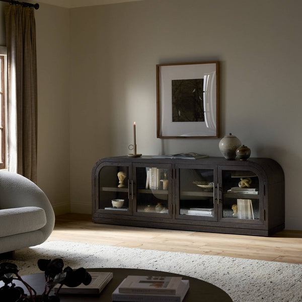 Rounded Media Console