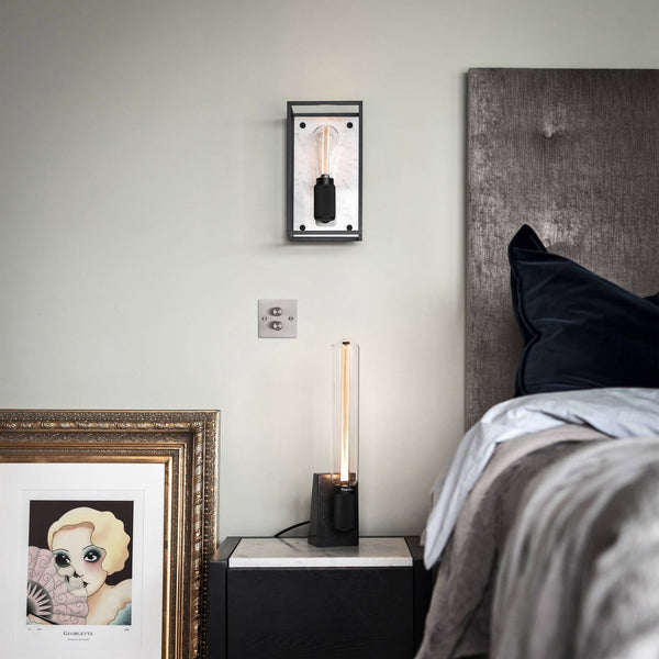 CAGED WALL / MEDIUM / CROSS / WHITE MARBLE