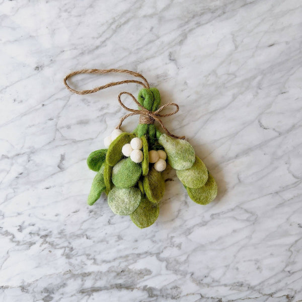 Felt Ornament - Mistletoe Sprig