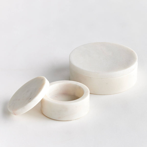 Amani Round Lidded Box - Set of 2