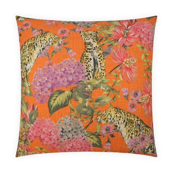 Mandarin Leopard Pillow