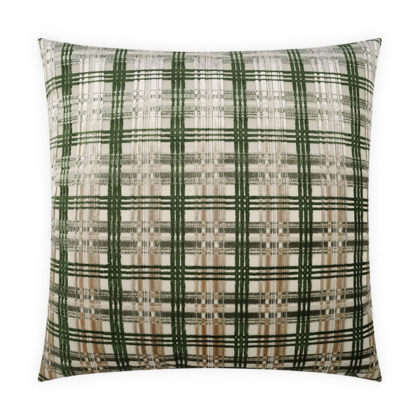 Luxe Plaid Emerald Pillow