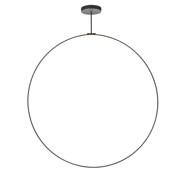 Black Circle LED Pendant