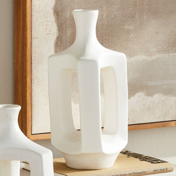 Sonya Vase Medium, White