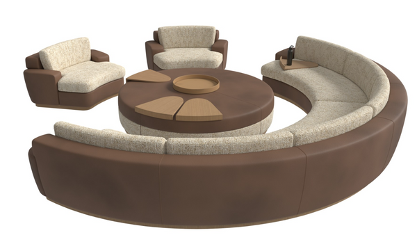 Curved Custom Sectional