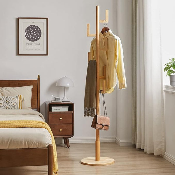 Wood Coat Rack Freestanding