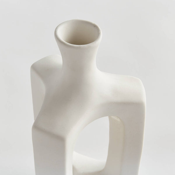 Sonya Vase Medium, White