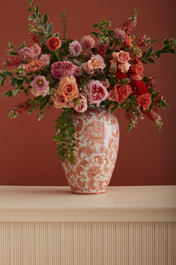 Large Coral Vase