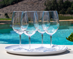 Montana Goblet Drinkware, Clear, 22 Oz, set of 4