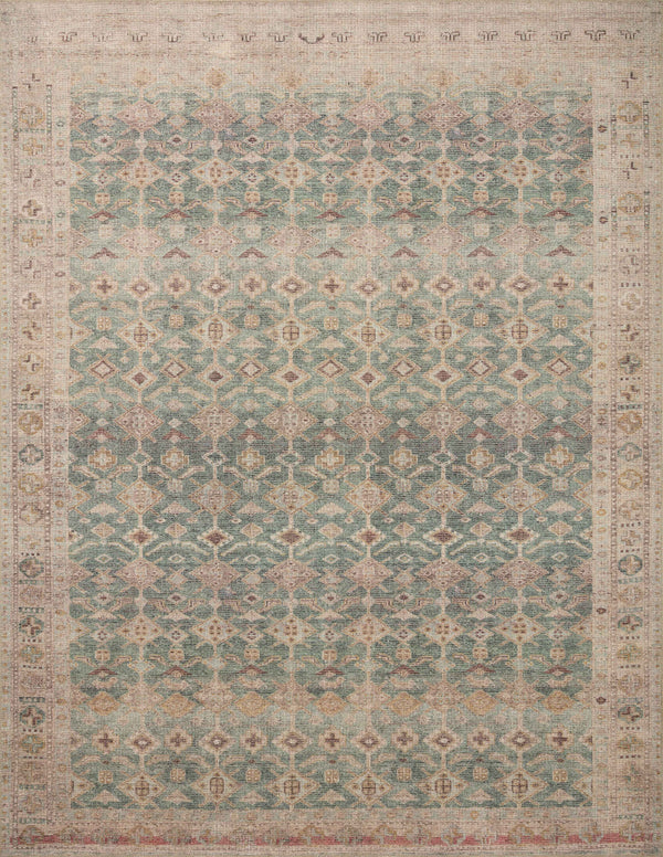Angela Rose x Loloi Aubrey Aqua / Sand 8'-3" x 11'-3" Area Rug