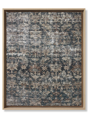 Amber Lewis x Loloi Mahon Blue / Rust 2'-9" X 2'-3" Wall Art