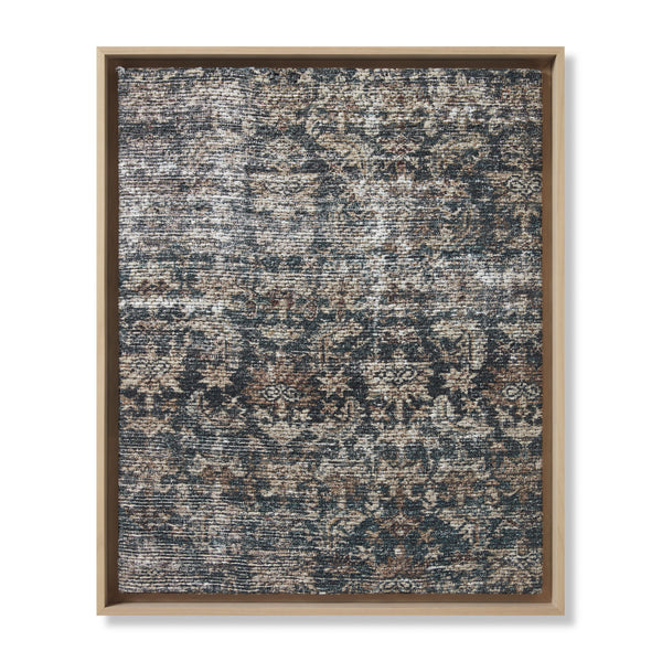 Amber Lewis x Loloi Mahon Blue / Rust 2'-9" X 2'-3" Wall Art