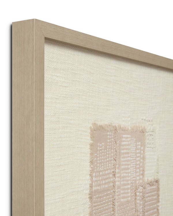 Amber Lewis x Loloi Harbor Beige / Ivory 2'-2" X 2'-2" Wall Art