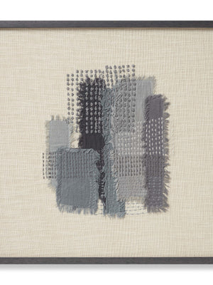 Amber Lewis x Loloi Pebble Grey / Blue 2'-2" X 2'-2" Wall Art