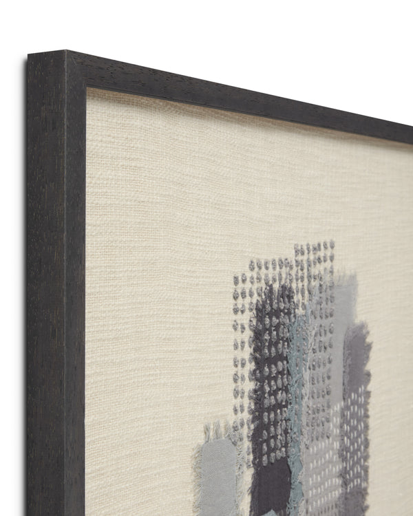 Amber Lewis x Loloi Pebble Grey / Blue 2'-2" X 2'-2" Wall Art
