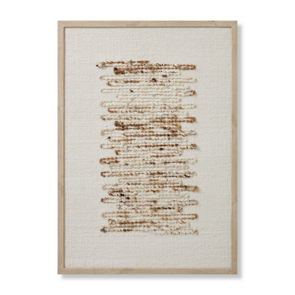 Amber Lewis x Loloi Greenwich Gold / Ivory 2'-6" x 3'-6" Wall Art