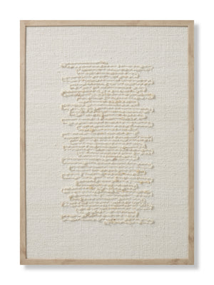 Amber Lewis x Loloi Mendo Beige / Ivory 2'-6" x 3'-6" Wall Art