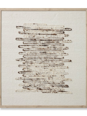 Amber Lewis x Loloi Getty Taupe / Ivory 3'-2" x 3'-6" Wall Art