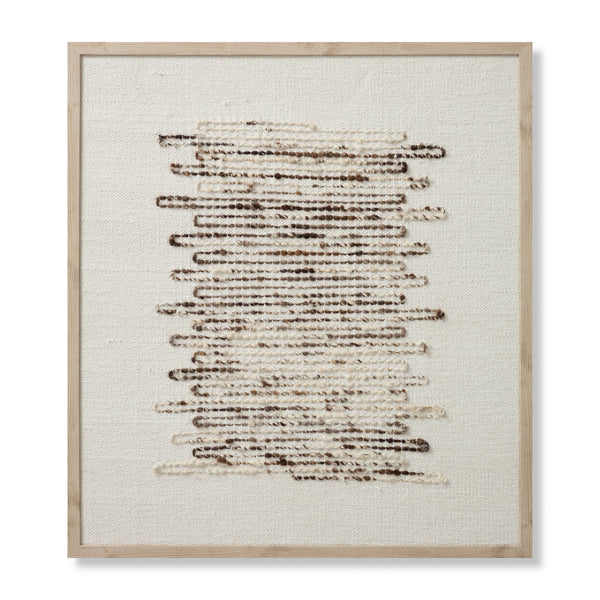 Amber Lewis x Loloi Getty Taupe / Ivory 3'-2" x 3'-6" Wall Art