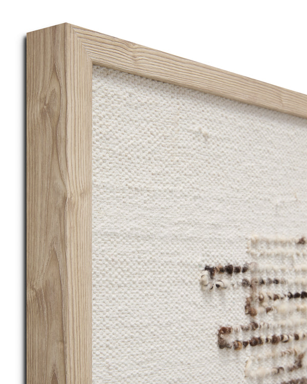 Amber Lewis x Loloi Getty Taupe / Ivory 3'-2" x 3'-6" Wall Art