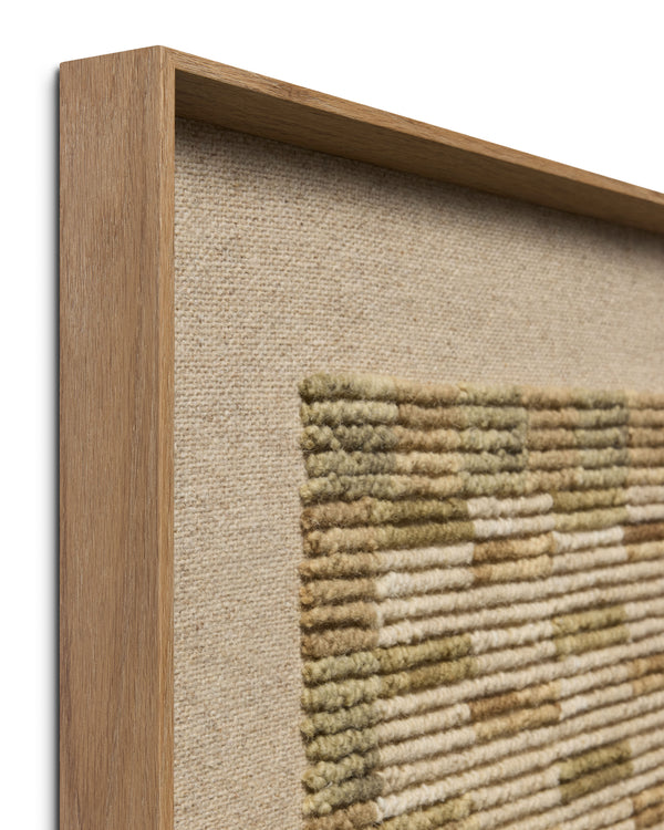 Amber Lewis x Loloi  Greystone Ivory / Beige 2'-8" x 3'-6" Wall Art