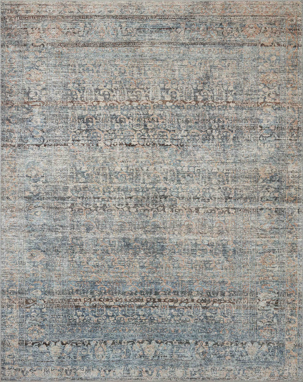 Amber Lewis x Loloi Billie Denim / Blush 8'-6" x 11'-6" Area Rug