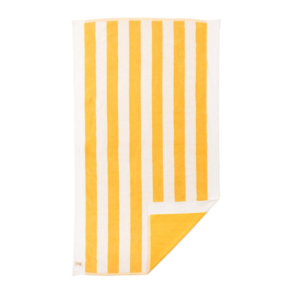 The Beach Towel / Crew Mimosa Yellow Stripe